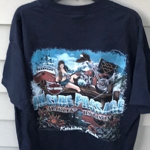 All she needs is her Harley and her fishing pole!